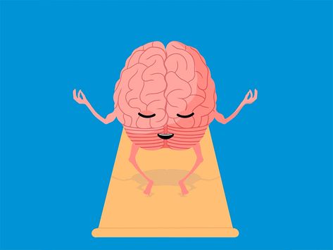 Mental Health - Mindfulness by Jake Hawkins Healing Animation, Mind Graphic Design, Brain Gif, Gif Background, Moving Backgrounds, Happy Gif, Medical School Essentials, Best Meditation, Motion Graphics Inspiration