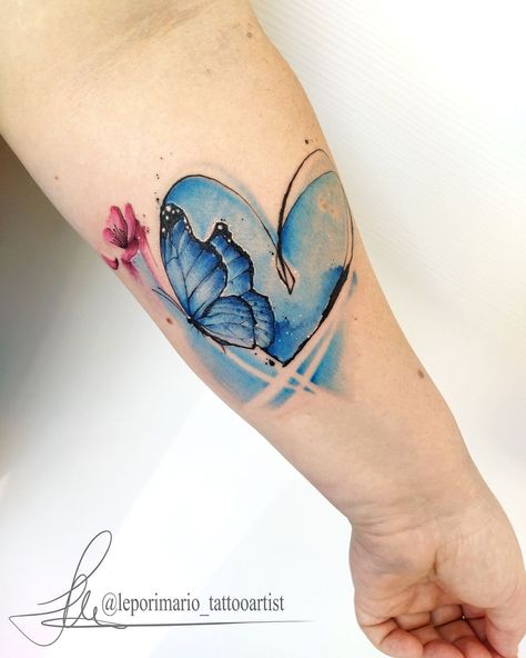 Azrael Tattoo, Detailed Tattoos, Blue Fly, Best Neck Tattoos, 50 Tattoo, Hip Thigh Tattoos, Butterfly Tattoos For Women, Tattoo Love, Street Painting