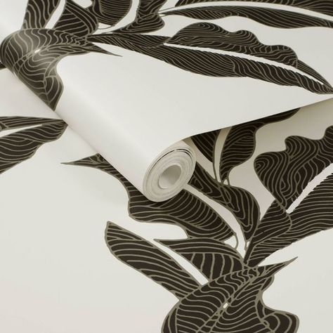 Entryway Refresh, Baseboard Cleaning, Dining Library, Monochromatic Wallpaper, Peel And Stick Wallpaper Black, Leaf Peel And Stick Wallpaper, Jungalow Decor, Apartment Details, Astoria Park