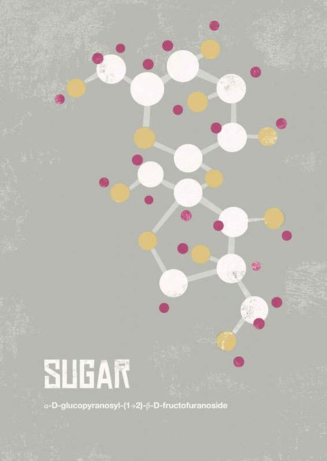 sugar/art Chemistry Art, Chemistry Notes, Chemical Structure, Science Nerd, Science Chemistry, Molecular Structure, Chemical Formula, Organic Chemistry, Scientific Illustration