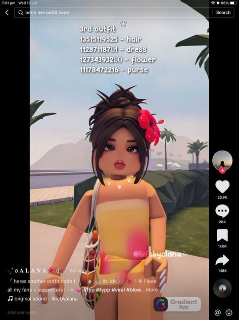 Blocksburg Outfit Codes￼, Code Clothing, Cute Beach Outfits, Pic Code, Code Clothes, Girl Code, Baddie Outfits Ideas, Beach Fits, Bloxburg Decal Codes