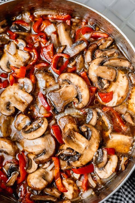 Italian Mushroom Recipes, Italian Side Dishes, Mushroom Side Dishes, Mushroom Recipes Healthy, Fit Recipes, Plats Healthy, Heart Recipes, Fitness Recipes, Quick Side Dishes