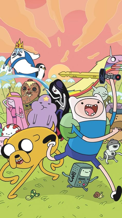 Adventure Time Phone Wallpaper, Improve Art, Adventure Time Poster, Art Adventure Time, Adventure Time Tattoo, Tipografi 3d, Time Wallpaper, Adventure Time Characters, Adventure Time Wallpaper