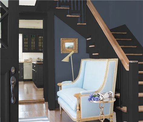 Dark Harbor, Midnight Oil, Color Combinations Paint, Hale Navy, Door Black, Paint Colour, Colour Combination, Benjamin Moore, Paint Color