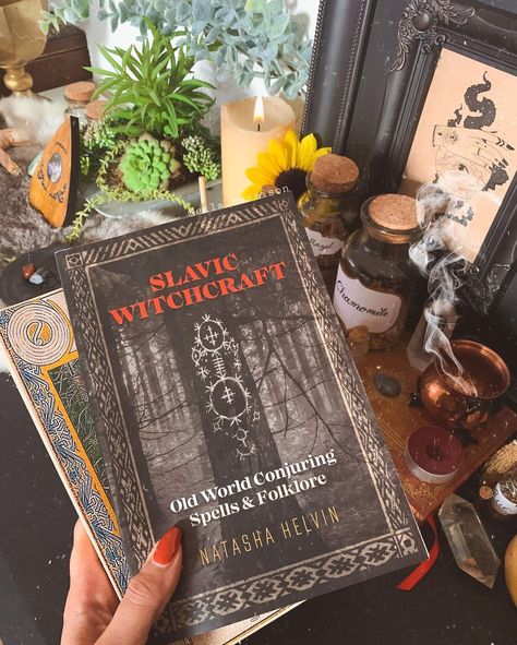 Ella Harrison on Instagram: “The two books I currently am reading: Slavic Witchcraft by Natasha Helvin and Slavonic Fairy Tales collected and translated by John T.…” Cunning Folk Witchcraft, Russian Witchcraft, Polish Witchcraft, Witchy Library, Slavic Witchcraft, Folk Witchcraft, Witchcraft Spirituality, Uses Of Plants, Slavic Witch