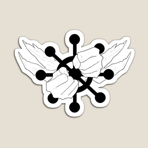 Get my art printed on awesome products. Support me at Redbubble #RBandME: https://www.redbubble.com/i/magnet/Mahoraga-With-This-Treasure-I-Summon-White-Ver-by-MaxMeter/161639946.TBCTK?asc=u Wheel Tattoo, Jujutsu Kaisen, Jujutsu, Tatting, Awesome Products, Tattoo Designs, Magnets, My Art, Wheel