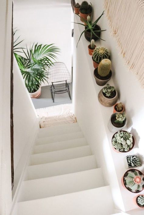 We've rounded up nine ideas for all of those hard-to-decorate locales that will turn these otherwise empty spaces into stylish and functional additions. Soon every inch of your address will look like a cohesive part of your design. #hunkerhome #homedecor #smallspaces #decorideas #decor Modern Mediterranean Garden, White Stairs, Farmhouse Side Table, Boho Interiors, Farmhouse Living, Bohemian Home, Modern Garden, Home Decor Tips, Home Look