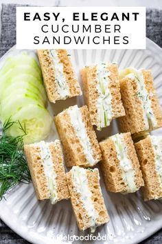 Tea Sandwiches Kids, Cucumber Tea Sandwiches Recipes, Cucumber Sandwiches Recipes, Cucumber Tea, Back To School Lunches, Finger Sandwich, Cucumber Tea Sandwiches, Cream Cheese Sandwiches, Tea Sandwiches Recipes