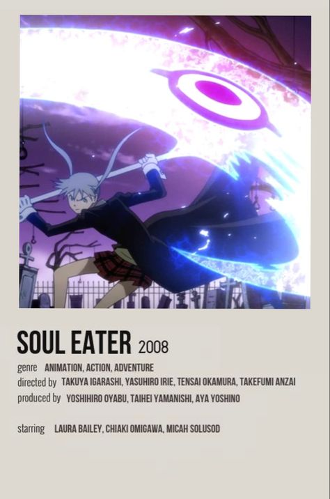 witch hunter maka soul eater Soul Eater Minimalist Poster, Soul Eater Poster, Anime Film Poster, Anime Polaroid, Soul Eater Anime, Anime Title, Destination Wedding Hair, Veil Alternative, Minimalist Anime