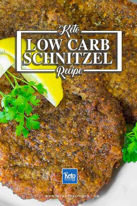 Low Carb Beef Schnitzels Recipe – Crunchy, tender chicken fried steak. This delicious gluten free schnitzel makes a great dinner and it's keto and paleo! Beef Schnitzel, Diet Salad, Schnitzel Recipes, Healthy Low Carb Dinners, Keto Salad, Pork Schnitzel, Fried Steak, Boiled Egg Diet Plan, Chicken Fried Steak