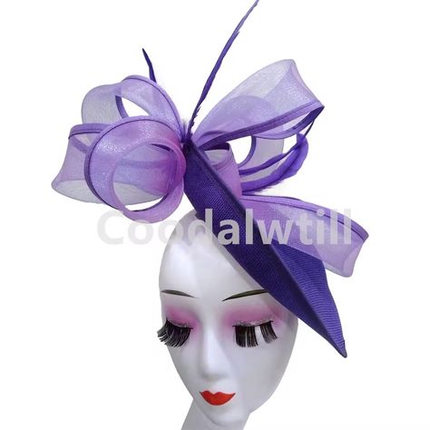 Purple Pillbox Fascinator Hat Headpiece Wedding Ladies Church Millinery Cap Royal Ascot Headband Bride Wedding Chapeau Cap - AliExpress Pillbox Fascinator, Headband Bride, Bride Headband, Fascinator Hat, Purple Reign, Royal Ascot, Headpiece Wedding, Fascinator Hats, Bride Wedding