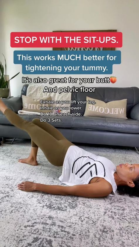 Do this core exercise while you’re scrolling on social media…Your hands are free, so why not?! 😝 This one is a great move for my mamas who are trying to tighten their tummy, strengthen their butt and pelvic floor. It really sets the whole core on fire. #diastasisrectiexercises #newmoms #mommytummy #diastasisabdominal #diastasis #diastasisrectiworkouts # | Mommy Mango | Core Exercise, Trening Fitness, Diastasis Recti, Post Partum Workout, Gym Workout Tips, Belly Workout, Flexibility Workout, Fitness Workout For Women, Pelvic Floor