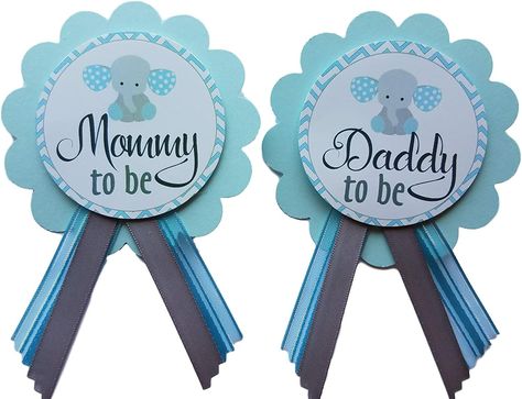 Grandma To Be, Baby Shower Pin, Elephant Baby Shower Theme, Having A Baby Boy, Dad To Be, Elephant Theme, Mommy To Be, Personalized Ribbon, Star Wars Birthday