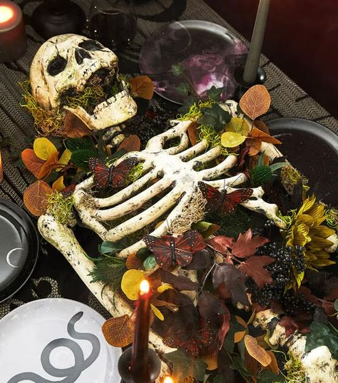 How To Make Mossy Skeleton Centerpiece Online | JOANN Halloween Outdoor, Decor Essentials, Craft Store, Halloween Projects, Outdoor Halloween, Halloween Skeletons, Decor Shop, Joanns Fabric And Crafts, Decor Project