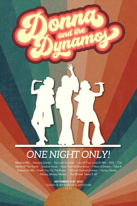 Donna And The Dynamos, The Dynamos, Does Your Mother Know, Queen Poster, Dorm Posters, Mama Mia, Mia 3, Picture Collage Wall, Phone Wallpaper Patterns