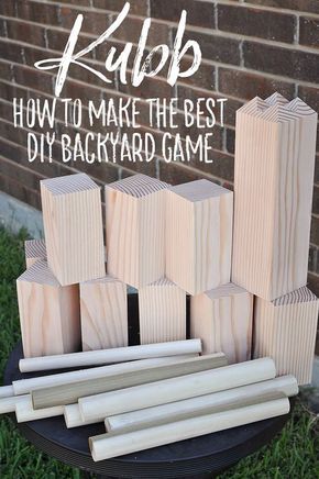 Diy Giant Yard Games, Backyard Games Diy, Kubb Game, Giant Yard Games, Outdoor Yard Games, Diy Yard Games, Summer Backyard, Yard Games, Backyard Games