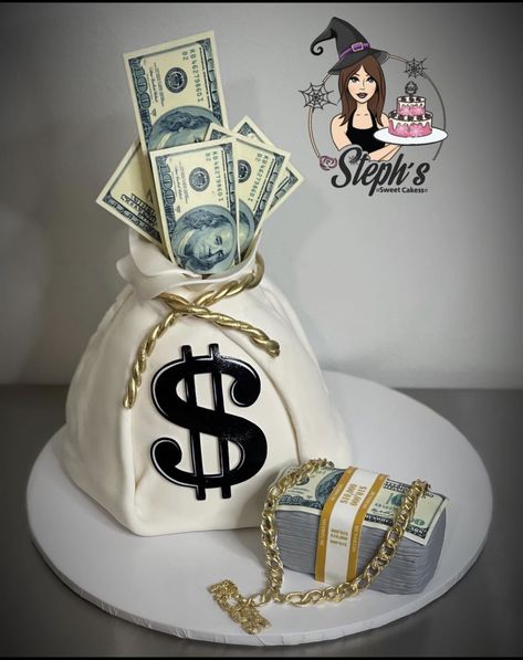 Dollar Bill Cake, Money Cakes, Diy Dinner, Money Wallpaper, Baby Christmas Photos, Money Cake, Adult Birthday Cakes, Money Pouch, Birthday Cakes For Men