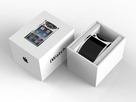 iWatch packaging design Apple Packaging, Flexible Display, Smart Watch Apple, Google Glass, Iwatch Apple, Classroom Technology, Apple Brand, Yanko Design, White Space