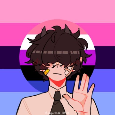 Omnisexual Genderfluid picrew pfp Picrew Pfp, Anime Character, Anime, Black