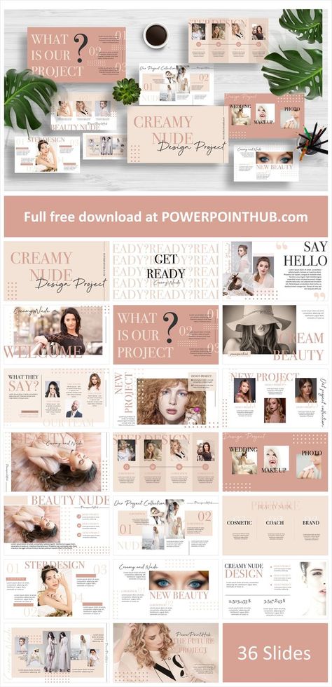 Fashion Powerpoint, Portfolio Project, Canvas Learning, Fashion Portfolio, Photo Makeup, Portfolio Templates, Canva Design, Presentation Template Free, Slide Design