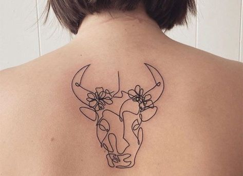 Taurus Tattoo Designs, Bull Skull Tattoos, Taurus Tattoo, Taurus Tattoos, Bull Tattoos, Best Tattoos For Women, Full Of, Tattoo Collection, Detailed Tattoo