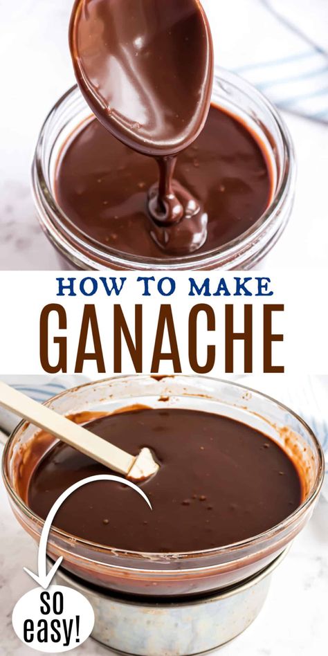 Easy Chocolate Ganache Recipe, Ganache Recipe Easy, Ganache Recipe Frosting, Homemade Ganache, Easy Chocolate Ganache, Mint Chocolate Cake, Chocolate Ganache Recipe, Chocolate Ganache Frosting, Milk Chocolate Ganache