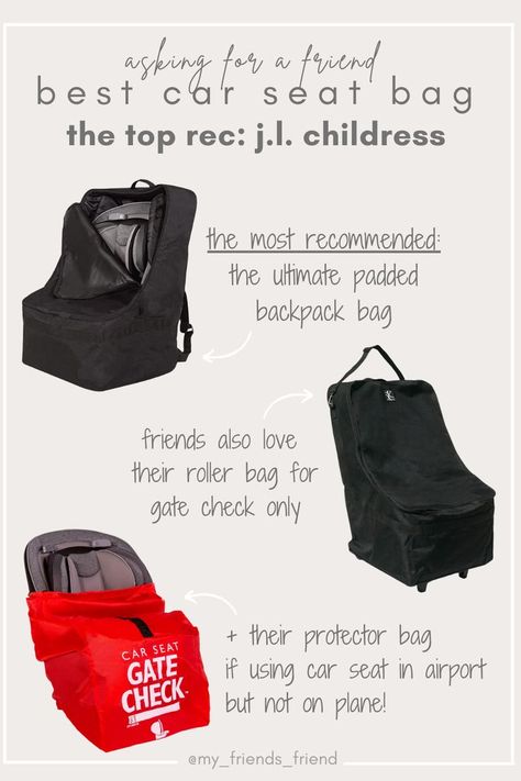 the top rec car seat travel bags//travel with kids//travelling//travel//family trip//vacation//car seat//car seat bag//travel must haves//travel accessories//holiday//wanderlust//recommended Car Seat Travel Bag, Car Seat Bag, Must Have Travel Accessories, Travel Car Seat, Best Car Seats, Travel Must Haves, Travel Family, Family Trip, Car Travel