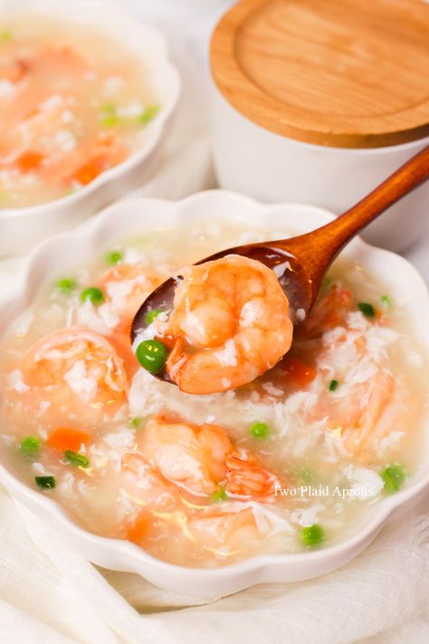 Shrimp with Lobster Sauce | Two Plaid Aprons Shrimp With Lobster Sauce Chinese, Chinese Lobster Sauce, Shrimp Lobster Sauce, Shrimp And Lobster Sauce, Japanese Shrimp, Shrimp With Lobster Sauce, Lobster Sauce, Chinese Dinner, Lobster Dishes