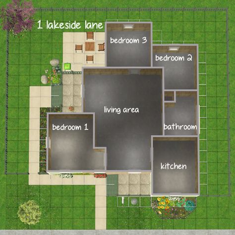 Poppet — simsjpg requested a house with 3 bedrooms. I got a... Sims 3 Houses Ideas, Casas The Sims Freeplay, Sims 4 Houses Layout, Rumah Minecraft Sederhana, Sims Mobile, Sims Freeplay Houses, Sims Free Play, Easy Minecraft Houses, Sims 4 House Plans