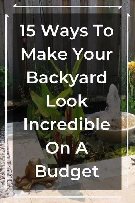 Small Back Yard Ideas On A Budget Easy Patios, Backyard Paradise Ideas Diy Projects, Country Yard Ideas Rustic Outdoor, Diy Yard Decor Cheap, Small Backyard Oasis On A Budget, Small Backyard Oasis Ideas, Inexpensive Patio Ideas, Cheap Diy Backyard Ideas, Outdoor Ideas Backyard