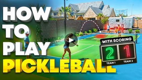 PlayPickleball.com Pickleball For Beginners, Pickleball Practice Wall, How To Play Pickleball Videos, Pickleball Singles Rules, Playing Pickleball, Pickleball Memes Funny, Team 2, Pickle Ball, Pickleball