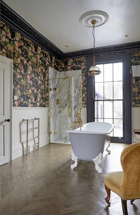 Victoria E5, London - Eclectic Location - The Location Guys Large Victorian Bathroom, Victorian House Bathroom, Bathroom Victorian, Crittal Doors, House Before And After, Victorian Townhouse, Victoria London, London Interior, Victorian Bathroom