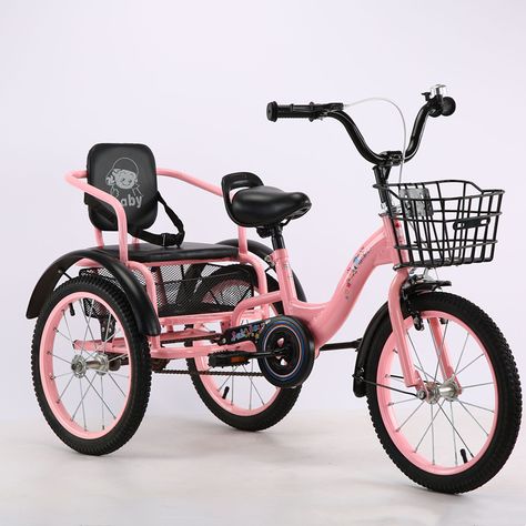 Walker Twins, Three Wheel Bicycle, Kids Cycle, Barbie Vibes, Tricycle Bike, Twins Baby, Kids Bicycle, 3rd Wheel, Baby Seat