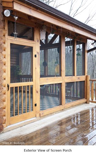 Rustic Porch Ideas, Tub Room, 3 Season Porch, Porch Design Ideas, Three Season Porch, Screened Porch Designs, Screened In Deck, Building A Porch, Enclosed Porches