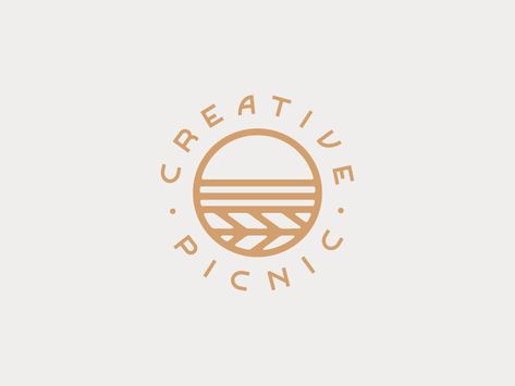 Creative Picnic - Secondary Logo by Melissa Yeager #Design Popular #Dribbble #shots Picnic Logo Design Ideas, Picnic Logo Design, Picnic Logo, Camping Logo, Fresh Logo Design, Cookies Branding, Brand Inspiration Board, Organic Logo Design, Fresh Logo