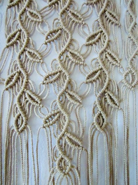 Heaven Decor, Hantverk Diy, Tutorial Macramé, Free Macrame Patterns, Macrame Curtain, Macrame Weaving, Macrame Knot, Macrame Patterns Tutorials, Macrame Plant Hangers