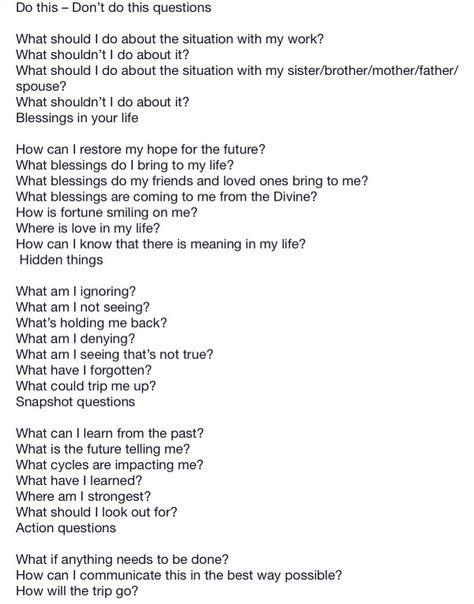 Questions to ask during a reading Good Questions To Ask Tarot Cards, Tarot Reading Question Ideas, Questions For Psychic Reading, Psychic Questions To Ask, Effective Tarot Questions, Questions To Ask Your Spirit Guide, 1 Card Tarot Questions, Questions To Ask Psychic, Oracle Card Questions To Ask
