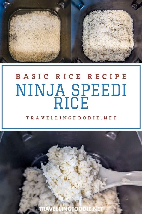 Ninja Speedi Recipes For Beginners, Ninja Speedi Recipes, Ninja Speedi Cooker Recipes, Ninja Cooking System Recipes, White Rice Recipes, Ninja Kitchen, Plain Rice, Whole Grain Rice, Best Pressure Cooker