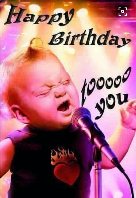 Baby rocker 17 Doğum Günü, Happy Birthday Friendship, Funny Happy Birthday Pictures, Happy Birthday For Him, Baby Singing, Birthday Brother, Funny Happy Birthday Wishes, Happy Birthday Friend, Happy Birthday Quotes Funny