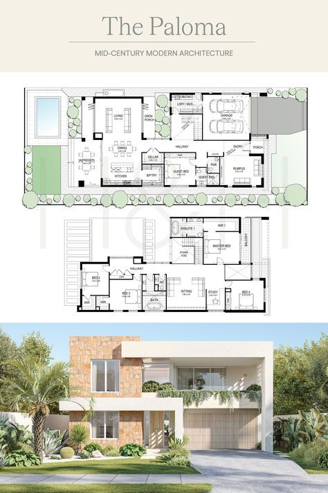 #hallhart #luxurycustomhomes #customhomes #sydneycustomhomes #midcenturymoderndesign #midcenturymodernhomes Modern Home Floor Plans, Sims4 Inspiration, Barwon Heads, Dream House Layout, Character Creating, Custom House Plans, Double Story House, Asian House, Small Villa