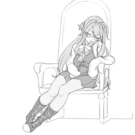 Art by Nora Kura* • Blog/Website | (https://www.pixiv.net/member_illust.php?id=65829) Drawing Poses Female Reference, Sitting Pose Reference, Sleeping Pose, Sleeping Drawing, Doll Drawing, Pose Dolls, Anatomy Poses, Body Reference Drawing, Sitting Poses