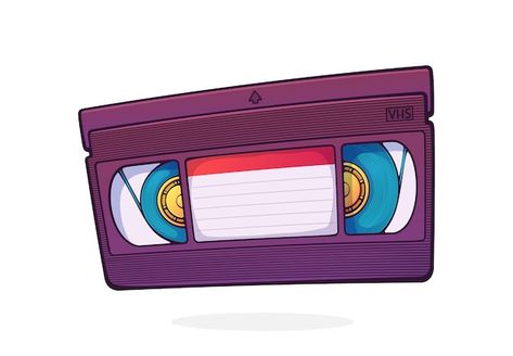 Vhs Cassette, Video Tapes, Cartoon Gifs, Shabby Vintage, Cassette Tapes, Google Chrome Logo, Vector Photo, Georgia Tech Logo, Premium Vector