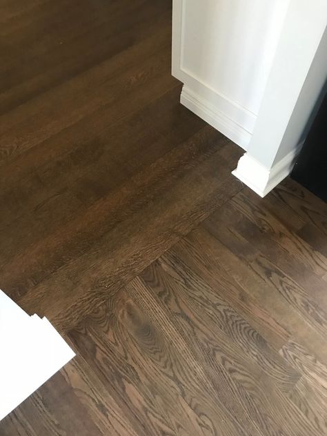 Provincial On Red Oak Floors, Minwax Aged Barrel Stain On Red Oak, Jacobean Floor Stain, Wood Floor Stains On Red Oak, Minwax Provincial Stain On Red Oak, Dark Walnut On Red Oak Floors, Dark Walnut Stain On Red Oak, Medium Brown Stain On Red Oak, Wood Floor Finishes Stains