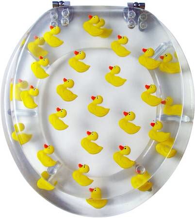 Rubber ducky toilet seat. Rubber Ducky Bathroom Decor, Rubber Ducky Bathroom Ideas, Duck Bathroom Theme, Ducky Bathroom, Rubber Ducky Bathroom, Rubber Duck Bathroom, Duck Bathroom, Duck Stuff, Ducky Duck