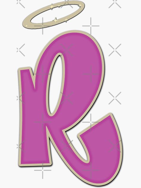 Pegatina for Sale con la obra «BRATZ Y2K ÁNGEL LETRA R» de jeanlouise | Redbubble Bratz Lettering, Letter R Design, R Icon, R Sticker, R Letter Design, Marco Polaroid, Bratz Yasmin, Hand Lettering Alphabet Fonts, Bratz Y2k