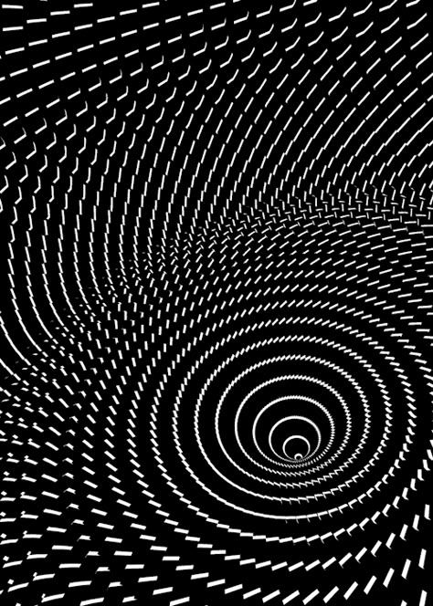 1. Mira el centro de la espiral fijamente durante 30 segundos. 2. MIra el teclado! Illusion Gif, Art Optical, Mc Escher, Optical Art, Art Disney, Illusion Art, Trippy Art, Dieselpunk, Op Art