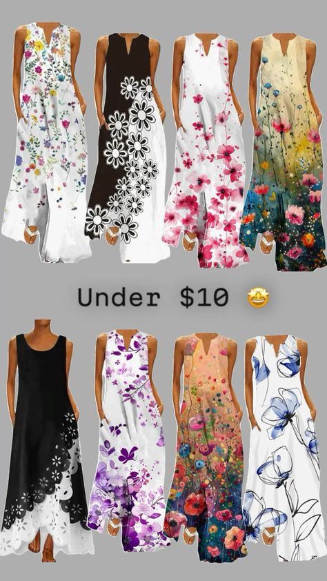 Cheap Dresses For Teens, Cheap Long Dresses, Amazon Outlet, 2024 Party, Floral Maxi Dresses, Flowy Dress Long, Sun Dress Casual, Boho Floral Maxi Dress, Cheap Dresses Casual