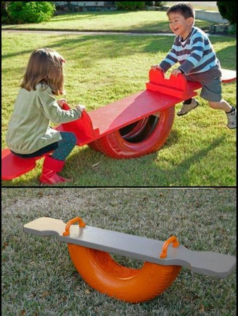 Diy Tire Projects, Tire Projects, Tire Playground, Kids Garden Play, Diy Tire, Diy Kids Playground, Tire Craft, Tire Garden, Kids Backyard Playground