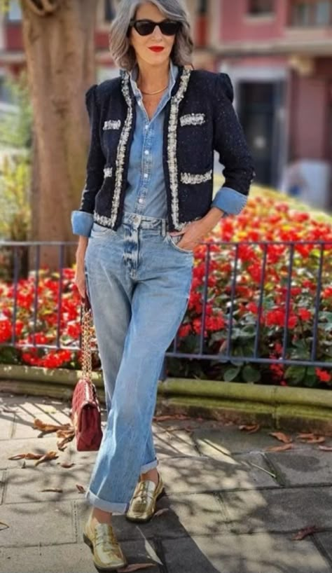 Casual Outfit Ideas For Women, Tweed Jacket Outfit, Comfortable Casual Outfits, Wardrobe Challenge, 2023 Outfits, Casual Outfit Ideas, Spring 23, Outfit Ideas For Women, Over 60 Fashion