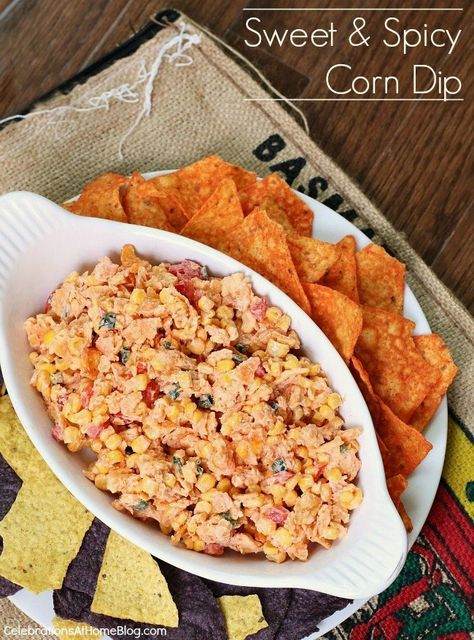 Dorito Corn Dip — Celebrations at Home Spicy Doritos, Spicy Corn Dip, Halloween Food For Adults, Doritos Recipes, Corn Dip Recipes, Halloween Menu, Spicy Corn, Corn Dip, Video Tips